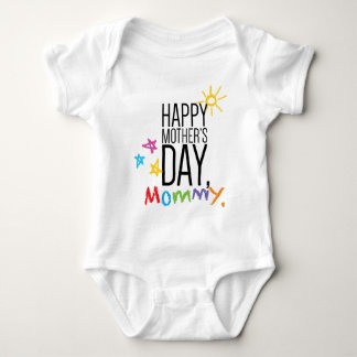 Glückliche Mama der Mutter Tages Baby Strampler