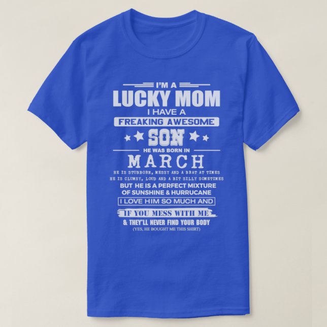 Glückliche Mama eines erfrischenden Phantastischen T-Shirt (Design vorne)