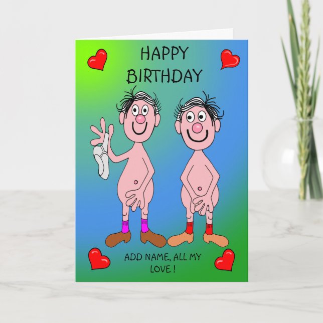 Glückliche Männer zum Geburtstag Karte (Vorderseite)