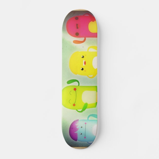 Glückliche Marionetten Skateboard (Vorderseite)