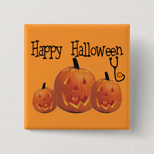 Glückliche MEDIZINISCHE T - Shirts Halloweens Button