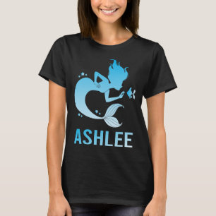Glückliche Meerjungfrau - Ashlee Name T-Shirt