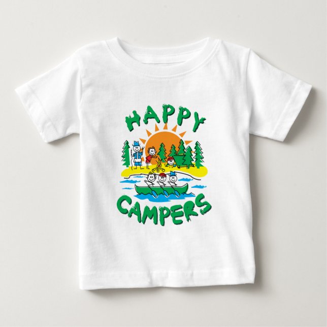 Glückliche Menschen Baby T-shirt (Vorderseite)