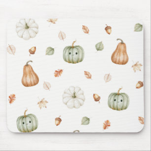 Glückliche Minzpumpkins Eicheln Blätter Mousepad