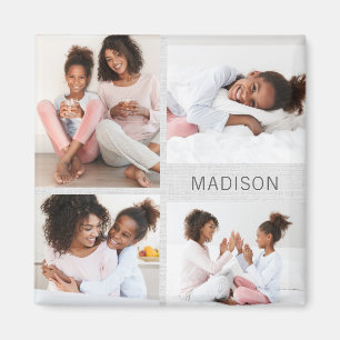 Glückliche Momente Personalisierter Foto-Magnet Magnet