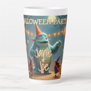 Glückliche Monster-Halloween-Party für Kinder Milchtasse