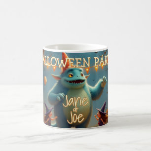 Glückliche Monster-Halloween-Party für Kinder Verwandlungstasse