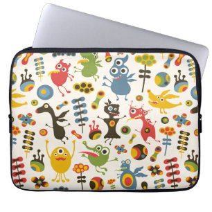 Glückliche Monster Laptopschutzhülle