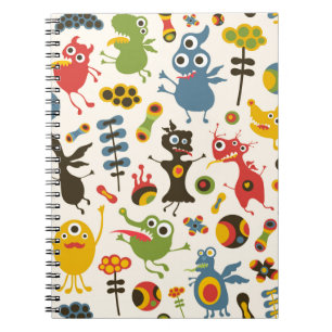 Glückliche Monster Notizblock