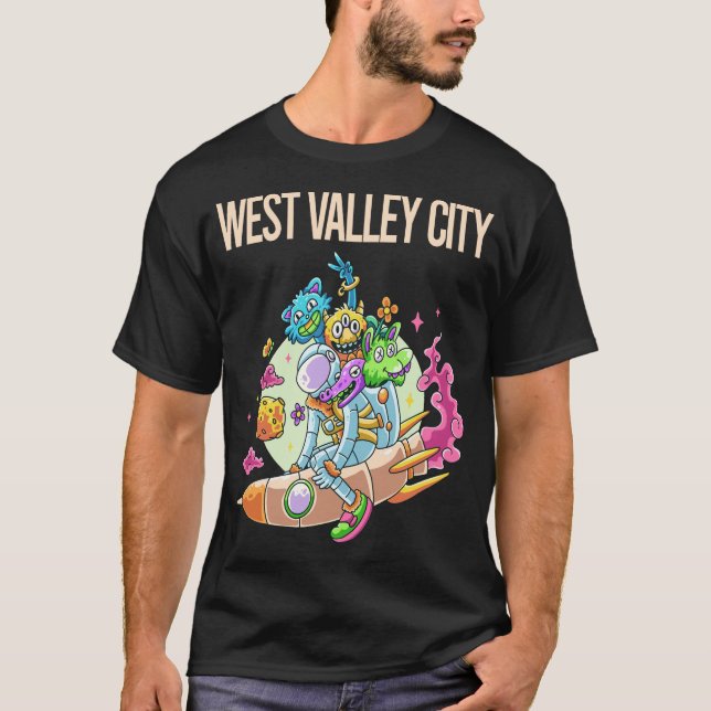 Glückliche Monster - West Valley City T-Shirt (Vorderseite)