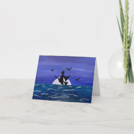 Glückliche Moonrise-Karte Karte