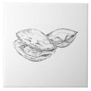Glückliche Muschelfliese Fliese