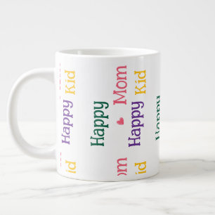 Glückliche Mutter glückliches Kind Muttertags-Ries Jumbo-Tasse