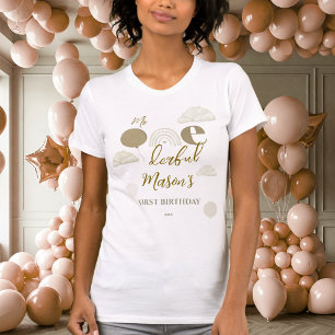 Glückliche Mutter Neutrales Boho Onederful Familie T-Shirt