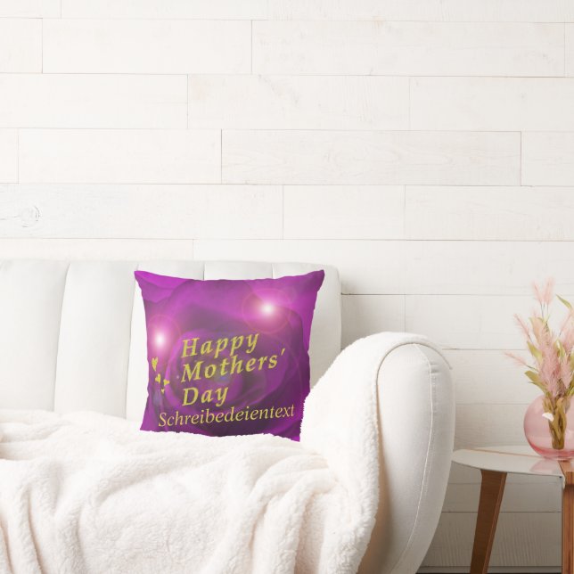 glückliche Mütter Schüler und Gold Kissen (Liege)