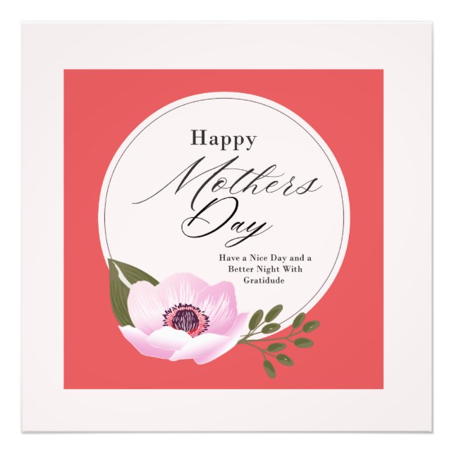 Glückliche Mutter Tag Dankbarkeit. Ihr seid unsere Fotodruck (Vorne)