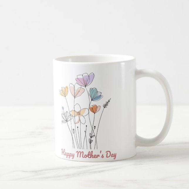 Glückliche Mutter-Tag-Tasse - Ein wunderschönes Bl Kaffeetasse (Rechts)