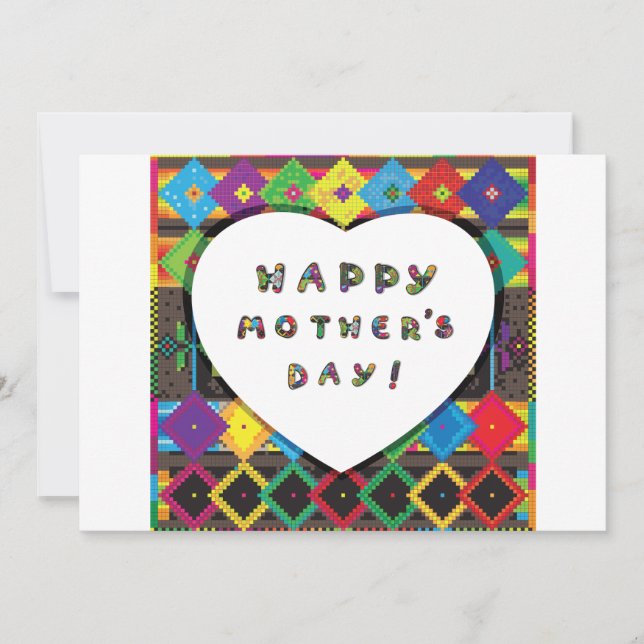 Glückliche Mutter-Tageseinladungen Einladung (Vorderseite)