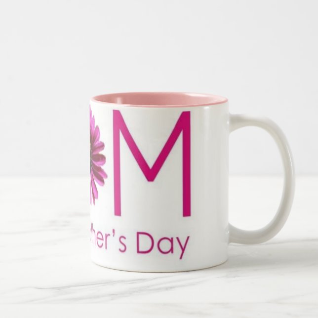 Glückliche Mutter-TagesTasse Zweifarbige Tasse (Rechts)