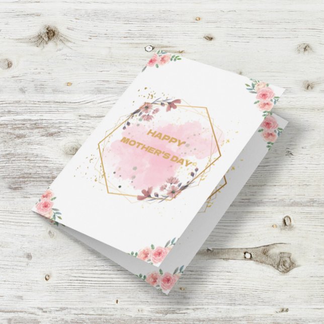 Glückliche Muttertag Wasserfarbe Gold Modernes Fot (Von Creator hochgeladen)