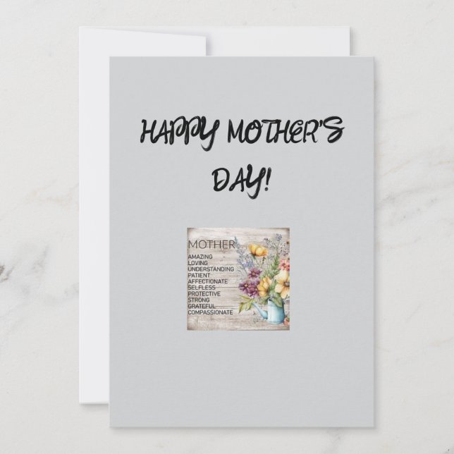 Glückliche Muttertagskarte Feiertagskarte (Vorderseite)