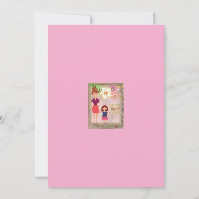 Glückliche Muttertagskarte Feiertagskarte (Vorderseite)