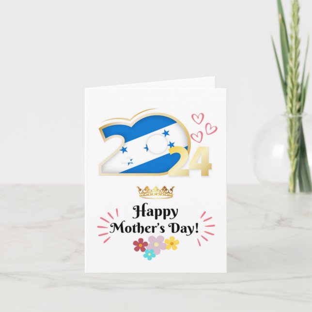Glückliche Muttertagskarte "Honduras" Karte (Vorderseite)