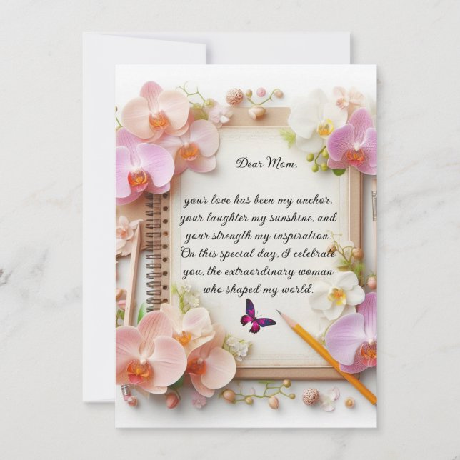 Glückliche Muttertagskarte Karte (Vorderseite)