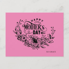 Glückliche Muttertagskarte Postkarte