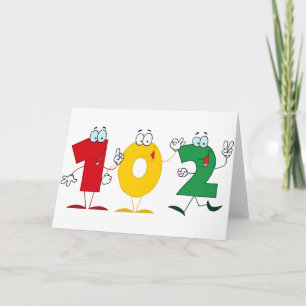 Glückliche Nr. 102 Karte
