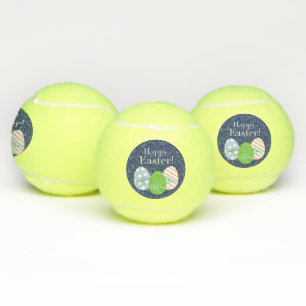 Glückliche Ostereier Tennisbälle