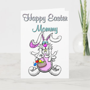Glückliche Ostermommy Grußkarte Feiertagskarte