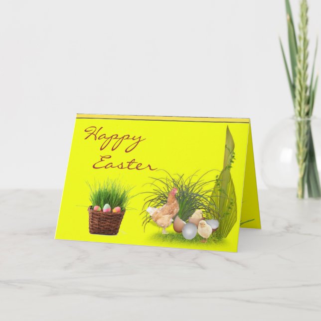 Glückliche Ostern-Karte Feiertagskarte (Vorderseite)