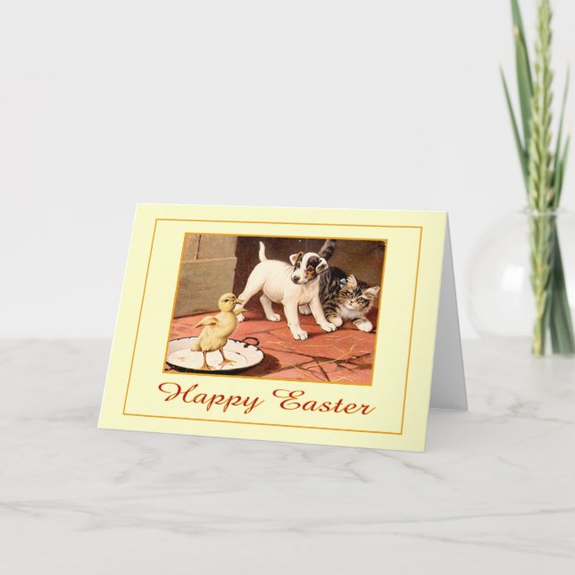 Glückliche Ostern-Karte Feiertagskarte (Vorderseite)