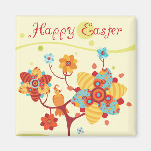 Glückliche Ostern-Küken Magnet