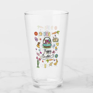 Glückliche Ostern-Kunst Glas