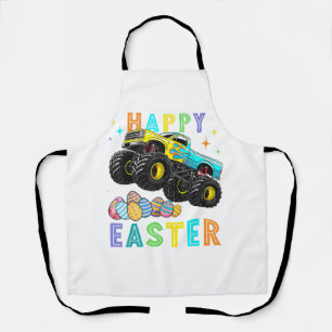 Glückliche Ostern Monster Truck Ostereier Kleinkin Schürze