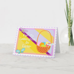 Glückliche Ostern-Patenttochter-Karte Feiertagskarte