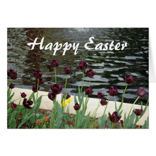Glückliche Ostern-Tulpe-Karte Karte