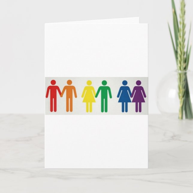 Glückliche Paare Karte (Vorderseite)