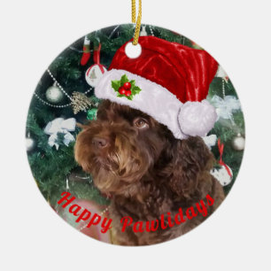 Glückliche Pawlidays Keramik Ornament