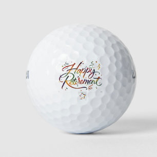 glückliche Pensionierung Golfball