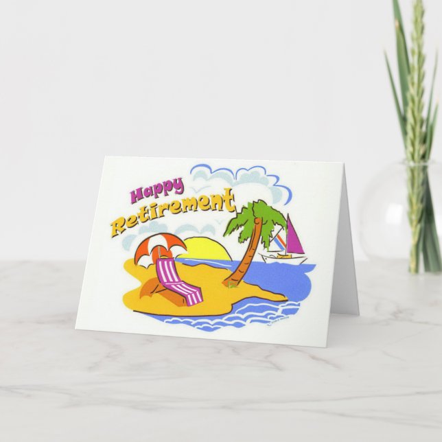glückliche Pensionierung Karte (Vorderseite)