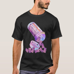 Glückliche Pillen Pastell Goth Kawaii Yami Katze O T-Shirt