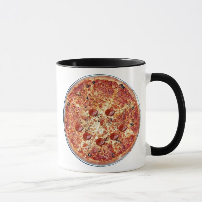 Glückliche Pizza-Tasse Tasse (Rechts)