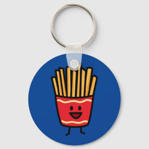Glückliche Pommes-Frites Schlüsselanhänger