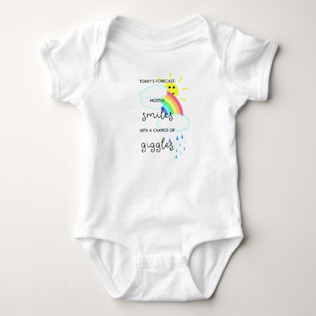 Glückliche Prognose Baby Strampler (Vorderseite)