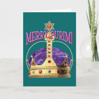 Glückliche Purim leere Karte