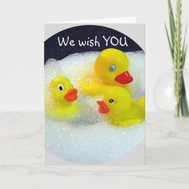 GLÜCKLICHE QUACKY GROUP-KARTE FÜR 40. KARTE (Vorderseite)