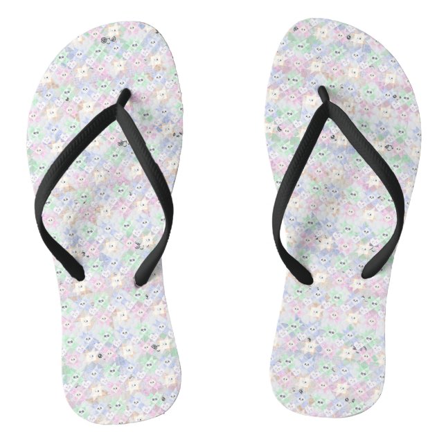 Glückliche Quilt Flip Flops (Fußbett)